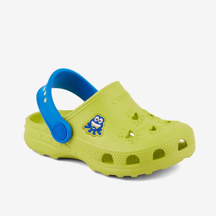 COQUI sandály dětské Little Frog 8701  citrus/sea blue