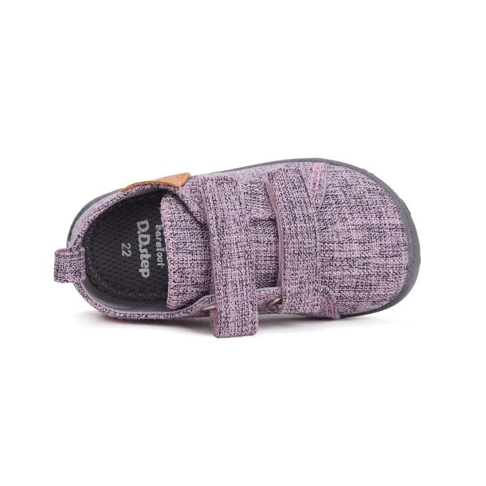 D.D.step plátěnky barefoor C086 mauve 42111, velikost 29