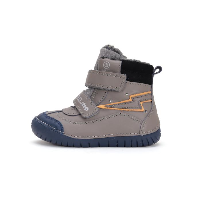 D.D.step zimní blikající obuv W050 grey 42707, velikost 25