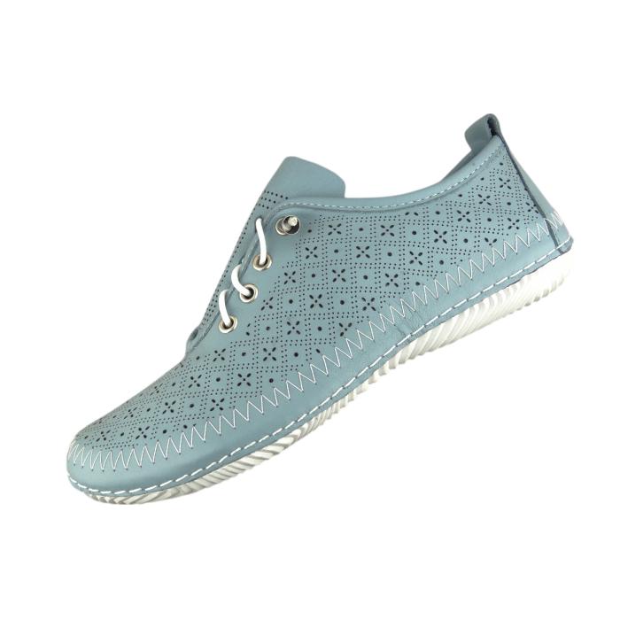 Aurelia perforované tenisky 032567 Light Blue, velikost 38